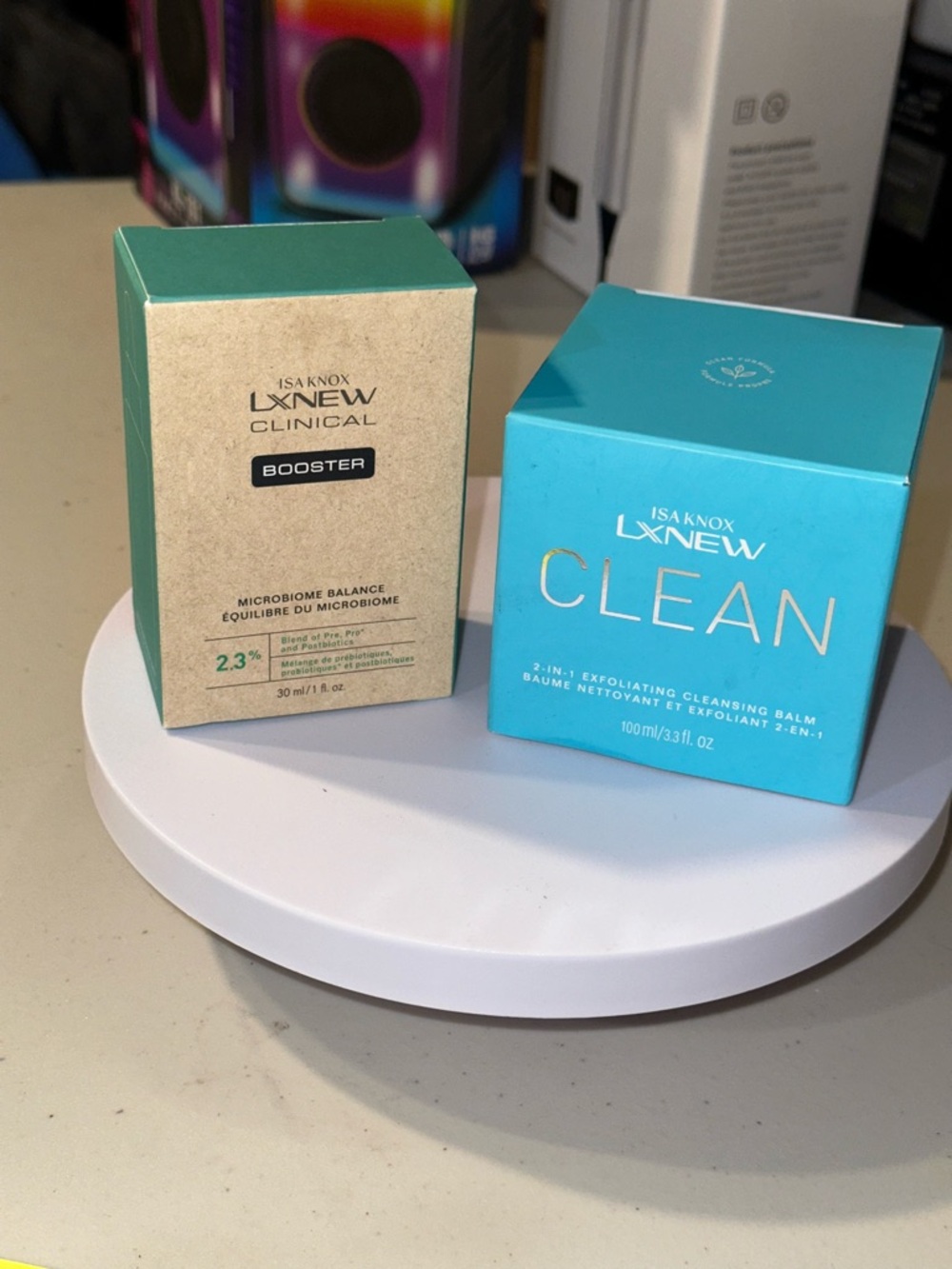 Clean Exfoliating Cleansing Balm & Lxnew booster
